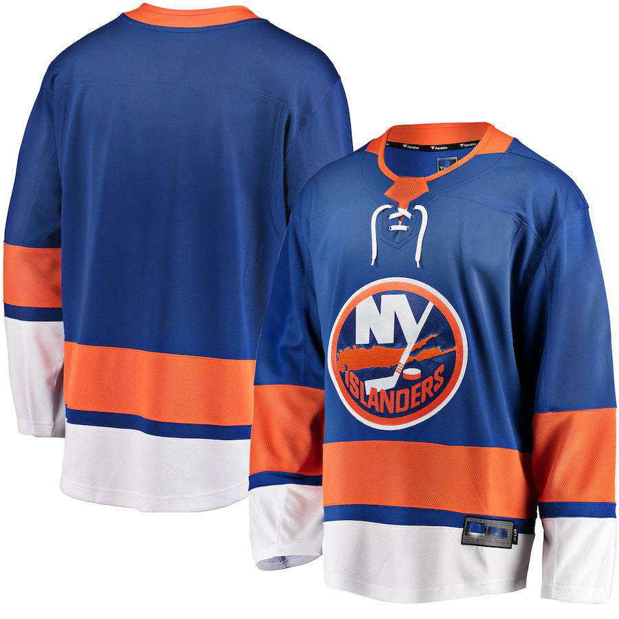 NY.Islanders Supporters Branded Breakaway Home Jersey Royal Stitched American Hockey Jerseys