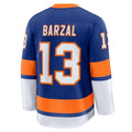 NY.Islanders #13 Mathew Barzal Supporters Home Premium Jersey - Royal Stitched American Hockey Jerseys