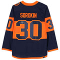 NY.Islanders #30 Ilya Sorokin Autographed Supporters Authentic 2024 Stadium Series Authentic Jersey Stitched American Hockey Jerseys