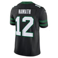 New York Jets #12 Joe Namath Alternate Vapor F.U.S.E. Limited Jersey - Legacy Black American Football Jerseys