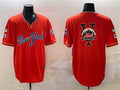 New York Mets Team Big Logo Orange 2025 Spring Training Stitched Baseball Jersey