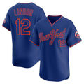 New York Mets #12 Francisco Lindor Royal 2025 Alternate Limited Stitched Baseball Jersey