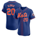 New York Mets #20 Pete Alonso 2nd Alternate Elite Player Jersey - Royal Stitched Baseball Jersey