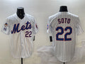 New York Mets #22 Juan Soto White 2025 Spring Training Home Limited Stitched Baseball Jersey