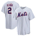 New York Mets #2 Luisangel Acu?a Home Replica Player Jersey - White Stitched Baseball Jersey