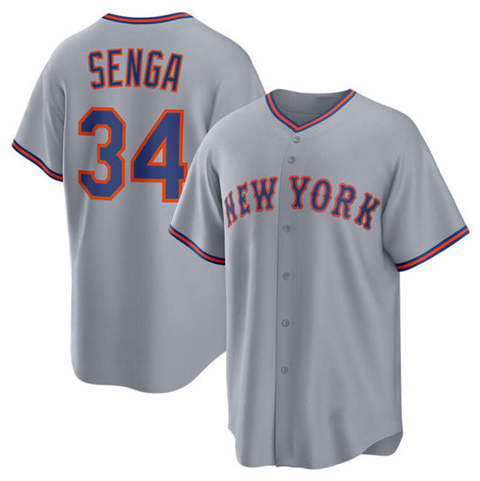 New York Mets #34 Kodai Senga Gray 2025 Limited Stitched Baseball Jersey