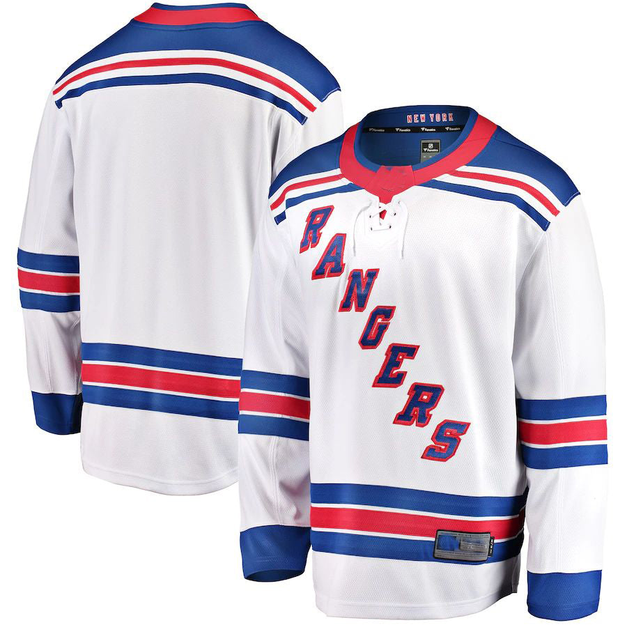 NY.Rangers Supporters Branded Breakaway Away Jersey White Stitched American Hockey Jerseys