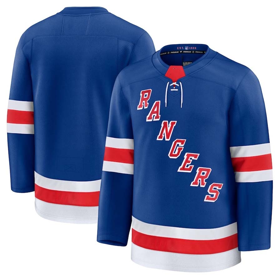 NY.Rangers Supporters Home Premium Jersey - Blue Stitched American Hockey Jerseys