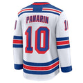 NY.Rangers #10 Artemi Panarin Supporters Away Premium Jersey - White Stitched American Hockey Jerseys