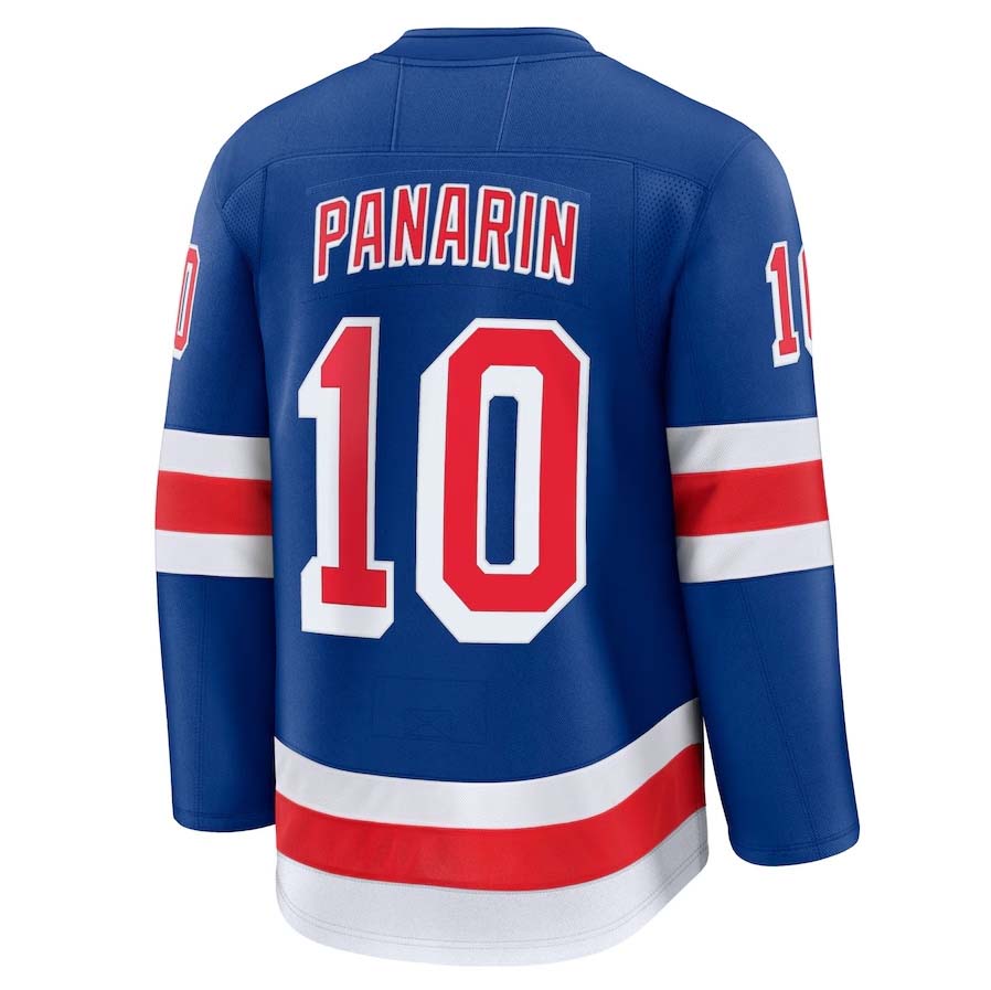 NY.Rangers #10 Artemi Panarin Supporters Home Premium Jersey - Blue Stitched American Hockey Jerseys