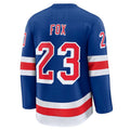 NY.Rangers #23 Adam Fox Supporters Home Premium Jersey - Blue Stitched American Hockey Jerseys
