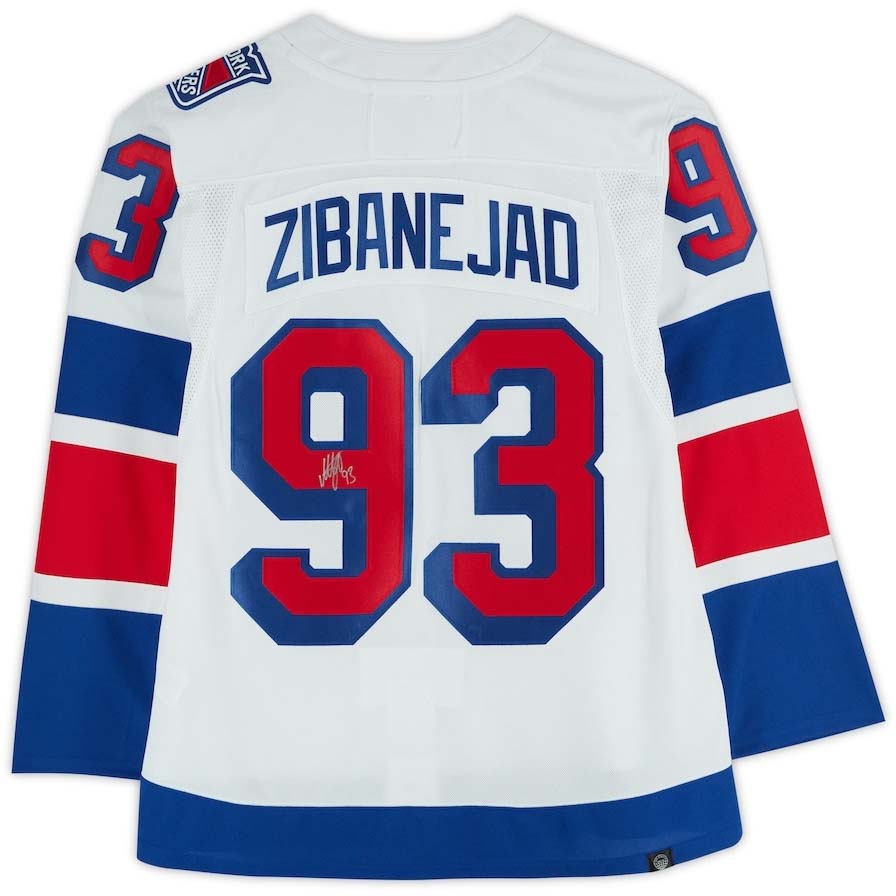 NY.Rangers #93 Mika Zibanejad Autographed Supporters Authentic 2024 Stadium Series Authentic Jersey Stitched American Hockey Jerseys