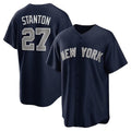 New York Yankees #27 Giancarlo Stanton Alternate Replica Player Jersey - Navy Stitched Baseball Jersey