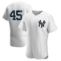New York Yankees #45 Gerrit Cole Home Authentic Player Jersey - White Stitched Baseball Jersey