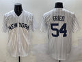 New York Yankees #54 Max Fried White Cool Base Stitched Baseball Jersey