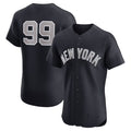 New York Yankees #99 Aaron Judge Alternate 1 Elite Player Jersey - Navy Stitched Baseball Jersey