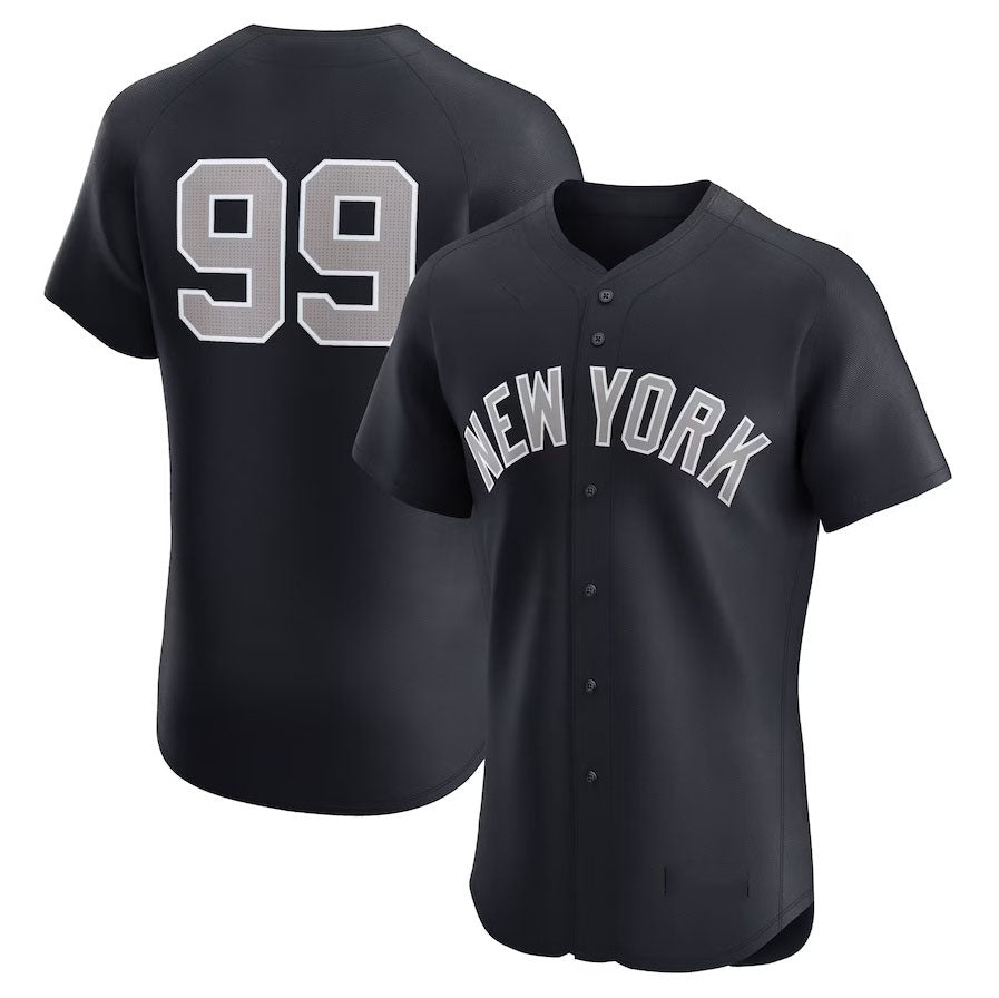 New York Yankees #99 Aaron Judge Alternate 1 Elite Player Jersey - Navy Stitched Baseball Jersey