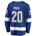 TB.Lightning #20 Nicholas Paul Supporters Branded Home Breakaway Player Jersey Blue Stitched American Hockey Jerseys