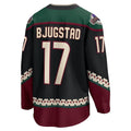 A.Coyotes #17 Nick Bjugstad Supporters Branded Home Breakaway Player Jersey Black Stitched American Hockey Jerseys