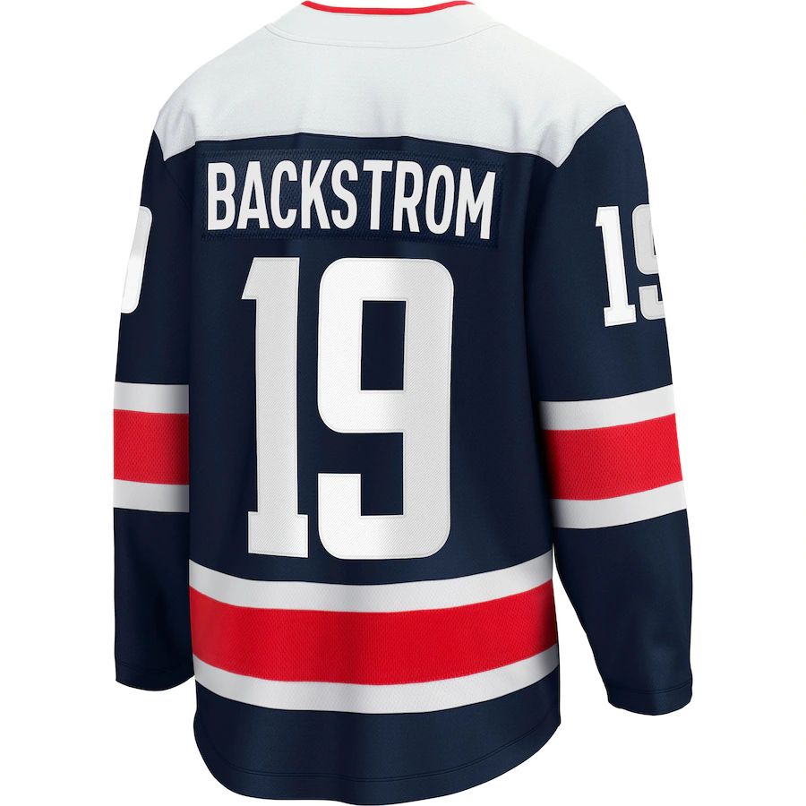 W.Capitals #19 Nicklas Backstrom Supporters Branded Alternate 2020-21 Premier Breakaway Player Jersey Navy Stitched American Hockey Jerseys