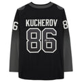 TB.Lightning #86 Nikita Kucherov Supporters Authentic Autographed Breakaway Alternate Jersey Black Stitched American Hockey Jerseys