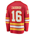 C.Flames #16 Nikita Zadorov Supporters Branded Home Breakaway Player Jersey Red Stitched American Hockey Jerseys