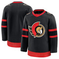 O.Senators Supporters Home Premium Jersey - Black Stitched American Hockey Jerseys