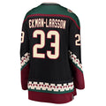 A.Coyotes #23 Oliver Ekman-Larsson Supporters Branded Breakaway Alternate Player Jersey Black Stitched American Hockey Jerseys