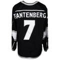 LA.Kings #7 Oscar Fantenberg Supporters Authentic Game-Used Black Jersey from the 2018 Playoffs Black Stitched American Hockey Jerseys