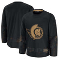 O.Senators Supporters 2024 Military Appreciation Practice Jersey - Black Stitched American Hockey Jerseys