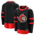 O.Senators Supporters Branded 2020-21 Home Breakaway Jersey Black Stitched American Hockey Jerseys