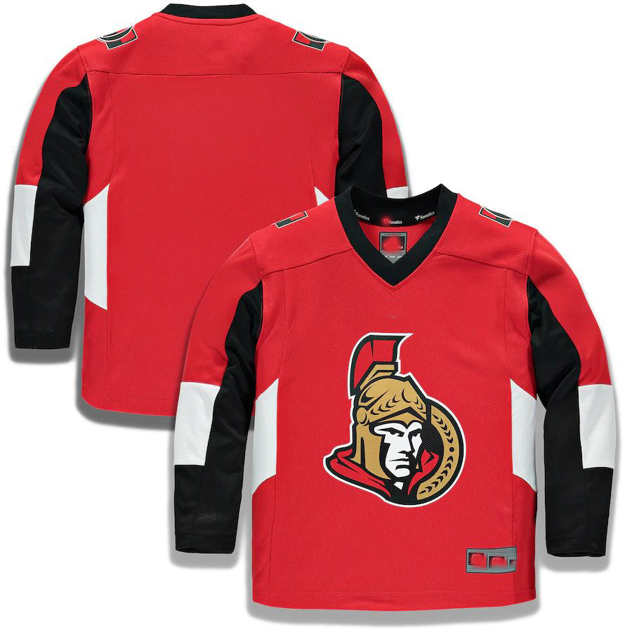 O.Senators Supporters Branded Home Replica Blank Jersey Red Stitched American Hockey Jerseys