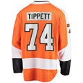 P.Flyers #74 Owen Tippett Supporters Branded Home Breakaway Player Jersey Orange Stitched American Hockey Jerseys