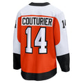 P.Flyers #14 Sean Couturier Fanatics Home Breakaway Jersey - Orange Stitched American Hockey Jerseys