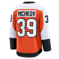P.Flyers #39 Matvei Michkov Fanatics Home Premium Jersey - Orange Stitched American Hockey Jerseys