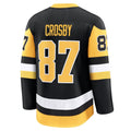P.Penguins #87 Sidney Crosby Fanatics Home Premium Jersey - Black Stitched American Hockey Jerseys