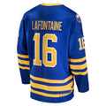 B.Sabres #16 Pat LaFontaine Supporters Branded Breakaway Retired Player Jersey Royal Stitched American Hockey Jerseys
