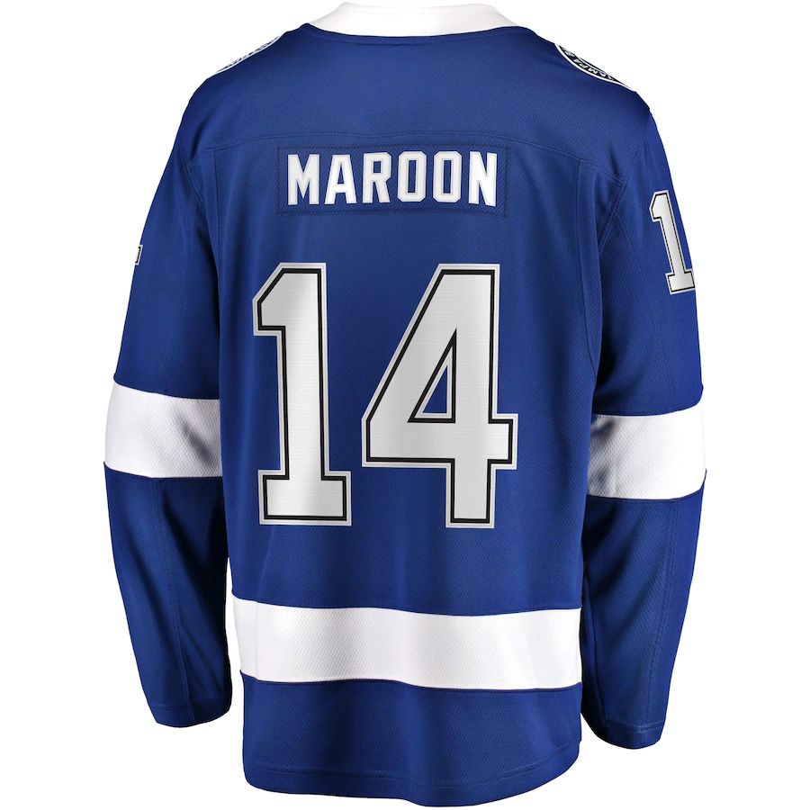 TB.Lightning #14 Pat Maroon Supporters Branded Replica Player Jersey  Blue Stitched American Hockey Jerseys
