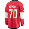 F.Panthers #70 Patric Hornqvist Supporters Branded Home Breakaway Jersey  Red Stitched American Hockey Jerseys