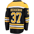 B.Bruins #37 Patrice Bergeron Supporters Branded Home Captain Premier Breakaway Player Jersey Black Stitched American Hockey Jerseys