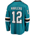 SJ.Sharks #12 Patrick Marleau Fanatics Branded Replica Player Jersey  Teal Stitched American Hockey Jerseys