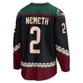 A.Coyotes #2 Patrik Nemeth Supporters Branded Home Breakaway Player Jersey  Black Stitched American Hockey Jerseys