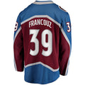 C.Avalanche #39 Pavel Francouz Supporters Branded Breakaway Player Jersey Burgundy Stitched American Hockey Jerseys
