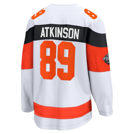 P.Flyers #89 Cam Atkinson Fanatics 2024 Stadium Series Breakaway Player Jersey ¨C White Stitched American Hockey Jerseys