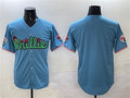 Philadelphia Phillies Blank Light Blue Phanatic Limited Stitched Baseball Jersey