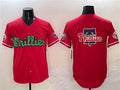 Philadelphia Phillies Team Big Logo Red Phanatic Limited Stitched Baseball Jersey