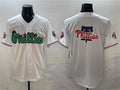 Philadelphia Phillies Team Big Logo White Phanatic Limited Stitched Baseball Jersey