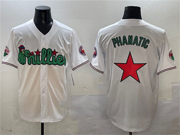 Philadelphia Phillies White Phanatic Limited Stitched Baseball Jersey