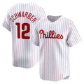 Philadelphia Phillies #12 Kyle Schwarber Home Limited Player Jersey - White Stitched Baseball Jersey