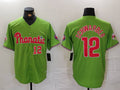 Philadelphia Phillies #12 Kyle Schwarber Number Green With Patch Stitched Cool Base Baseball Jersey